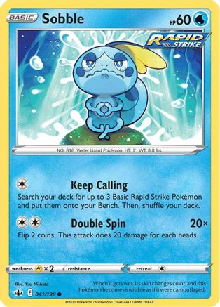 Sobble (041/198) [Sword & Shield: Chilling Reign] | Silver Goblin