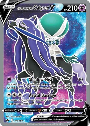Shadow Rider Calyrex V (Full Art) (171) Holofoil - Chilling Reign