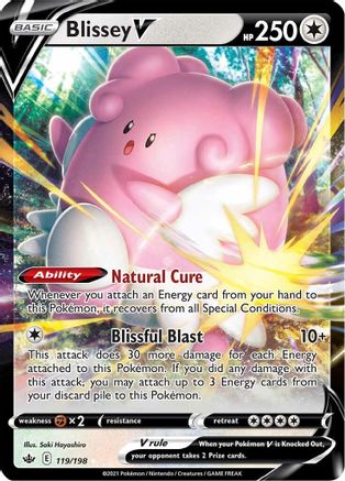 Blissey V (119) Holofoil - Chilling Reign
