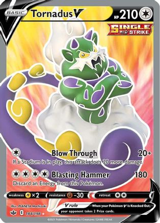 Tornadus V (Full Art) (184) Holofoil - Chilling Reign
