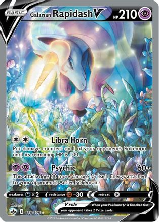 Galarian Rapidash V (Alternate Full Art) (168) Holofoil - Chilling Reign