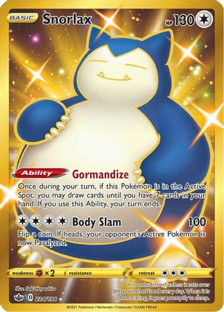 Snorlax (Secret) (224) Holofoil - Chilling Reign