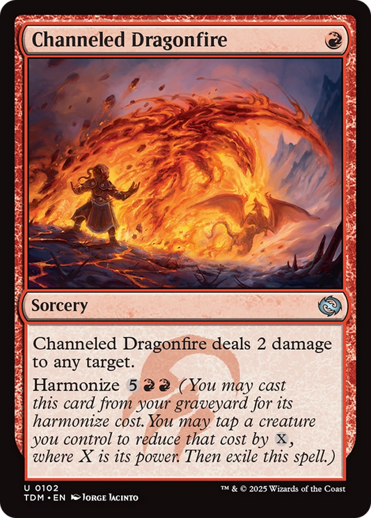 Channeled Dragonfire (102) Foil - Tarkir: Dragonstorm