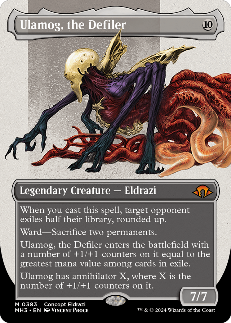 Ulamog, the Defiler (Borderless) (Serialized) [Modern Horizons 3] | Silver Goblin