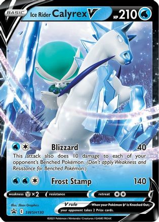 Ice Rider Calyrex V - SWSH130 (SWSH130) Holofoil - SWSH Sword & Shield Promo Cards