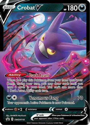 Crobat V (SWSH110) [Sword & Shield: Black Star Promos] | Silver Goblin