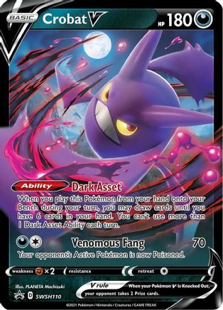 Crobat V - SWSH110 (SWSH110) Holofoil - SWSH Sword & Shield Promo Cards