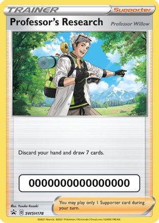 Professor's Research - SWSH178 (with Pokemon Go Code) (SWSH178) - SWSH Sword & Shield Promo Cards