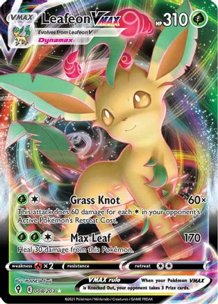 Leafeon VMAX (8) Holofoil - Evolving Skies