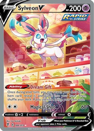 Sylveon V (Alternate Full Art) (184) Holofoil - Evolving Skies