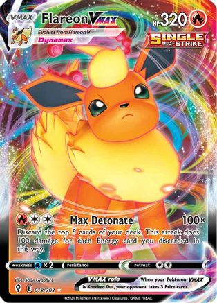 Flareon VMAX (18) Holofoil - Evolving Skies