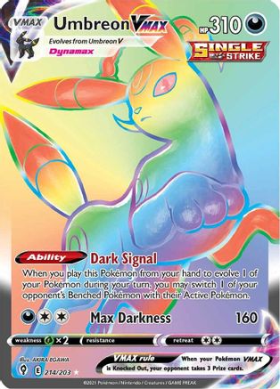 Umbreon VMAX (Secret) (214) Holofoil - Evolving Skies