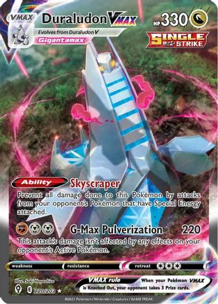Duraludon VMAX (Alternate Art Secret) (220) Holofoil - Evolving Skies