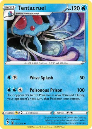 Tentacruel (027/203) [Sword & Shield: Evolving Skies] | Silver Goblin