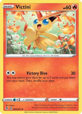 Victini (020/203) [Sword & Shield: Evolving Skies] | Silver Goblin