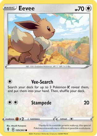 Eevee (125) - Evolving Skies