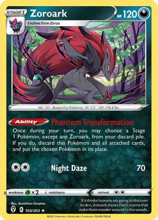 Zoroark (103/203) [Sword & Shield: Evolving Skies] | Silver Goblin