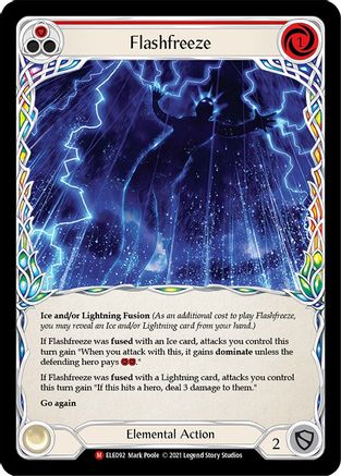 Flashfreeze Unlimited Edition Rainbow Foil (ELE092) - Tales of Aria