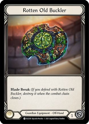 Rotten Old Buckler (ELE204) 1st Edition Cold Foil - Tales of Aria