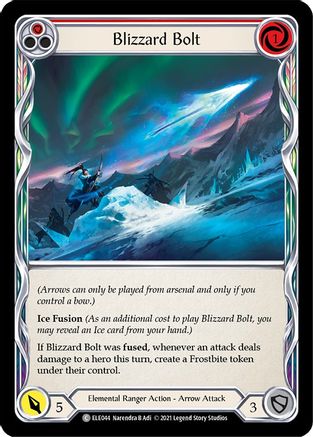 Blizzard Bolt (Red) (ELE044) Unlimited Edition  - Tales of Aria