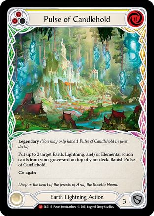 Pulse of Candlehold (ELE113) Unlimited Edition Rainbow Foil - Tales of Aria