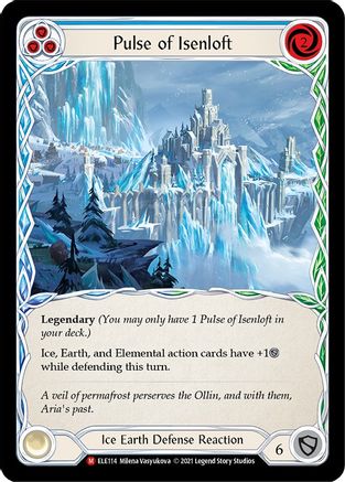 Pulse of Isenloft (ELE114) Unlimited Edition Rainbow Foil - Tales of Aria
