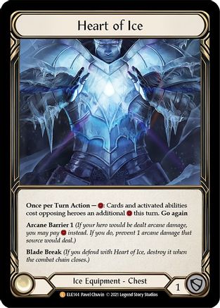 Heart of Ice (ELE144) 1st Edition Cold Foil - Tales of Aria