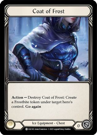 Coat of Frost (ELE145) 1st Edition Cold Foil - Tales of Aria