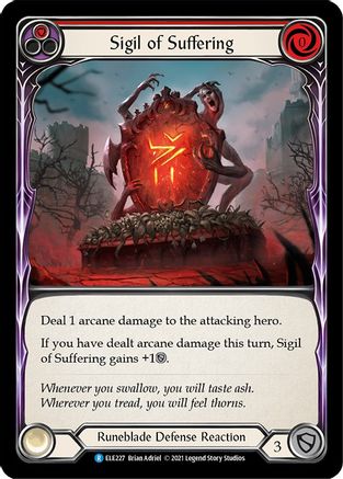 Sigil of Suffering (Red) (ELE227) Unlimited Edition  - Tales of Aria
