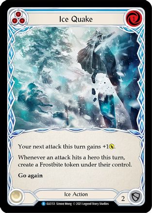 Ice Quake (Blue) (ELE153) 1st Edition  - Tales of Aria