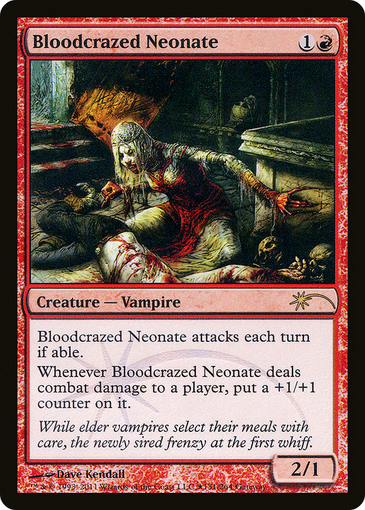 Bloodcrazed Neonate (083) Foil - Wizards Play Network 2011