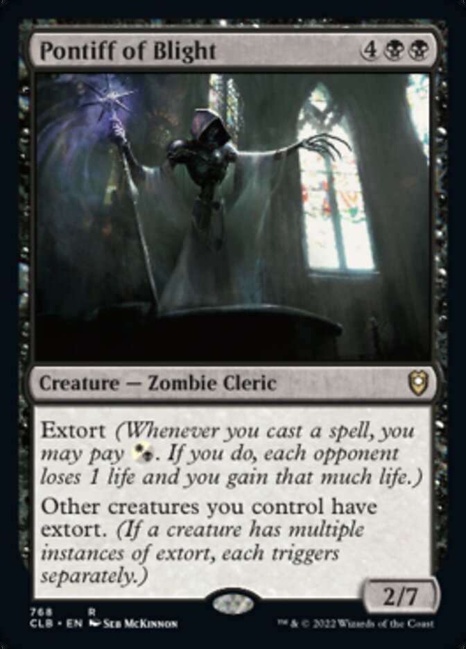 Pontiff of Blight [Commander Legends: Battle for Baldur's Gate] | Silver Goblin