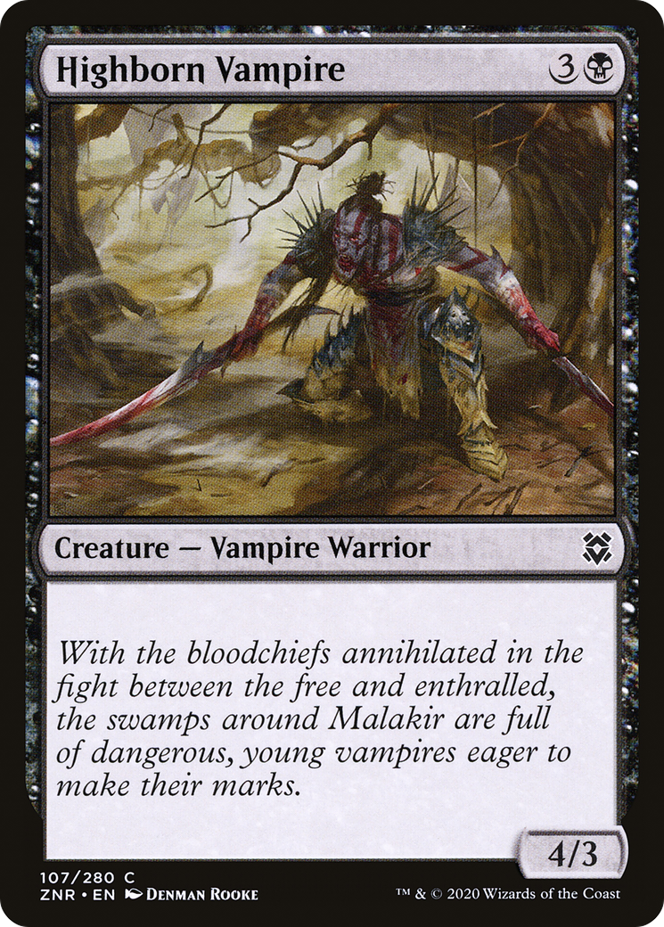 Highborn Vampire [Zendikar Rising] | Silver Goblin