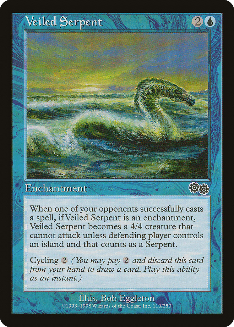 Veiled Serpent [Urza's Saga] | Silver Goblin