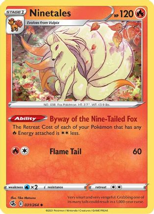 Ninetales (031/264) [Sword & Shield: Fusion Strike] | Silver Goblin