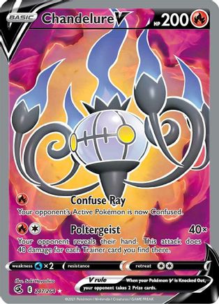 Chandelure V (247/264) [Sword & Shield: Fusion Strike] | Silver Goblin