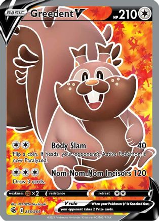 Greedent V (Full Art) (256) Holofoil - Fusion Strike