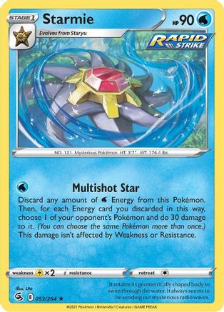 Starmie (53) Holofoil - Fusion Strike