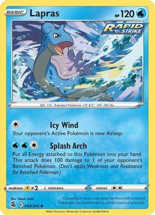 Lapras (54) - Fusion Strike