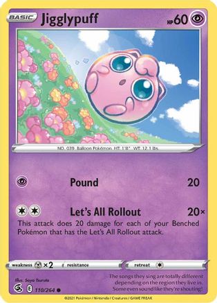 Jigglypuff (110/264) [Sword & Shield: Fusion Strike] | Silver Goblin