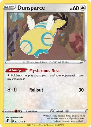 Dunsparce (207/264) [Sword & Shield: Fusion Strike] | Silver Goblin