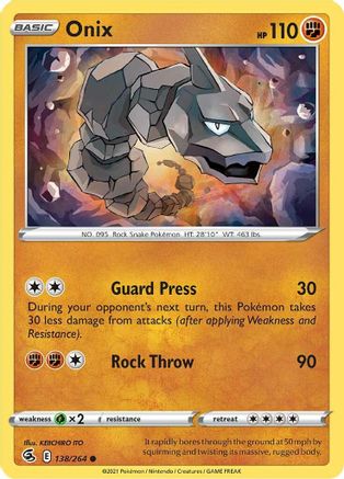 Onix (138/264) [Sword & Shield: Fusion Strike] | Silver Goblin