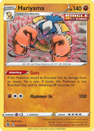 Hariyama (143/264) [Sword & Shield: Fusion Strike] | Silver Goblin