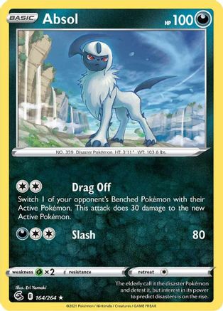 Absol (164/264) [Sword & Shield: Fusion Strike] Reverse Holofoil