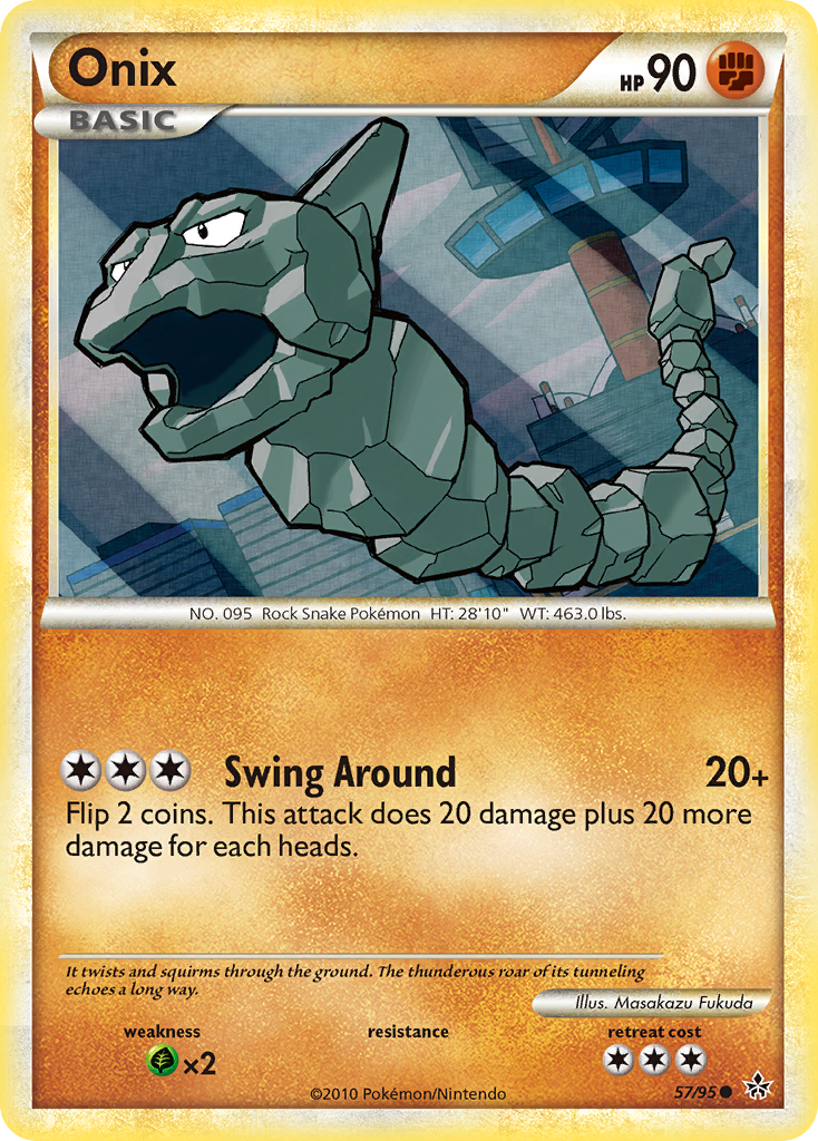 Onix (57/95) [HeartGold & SoulSilver: Unleashed] | Silver Goblin