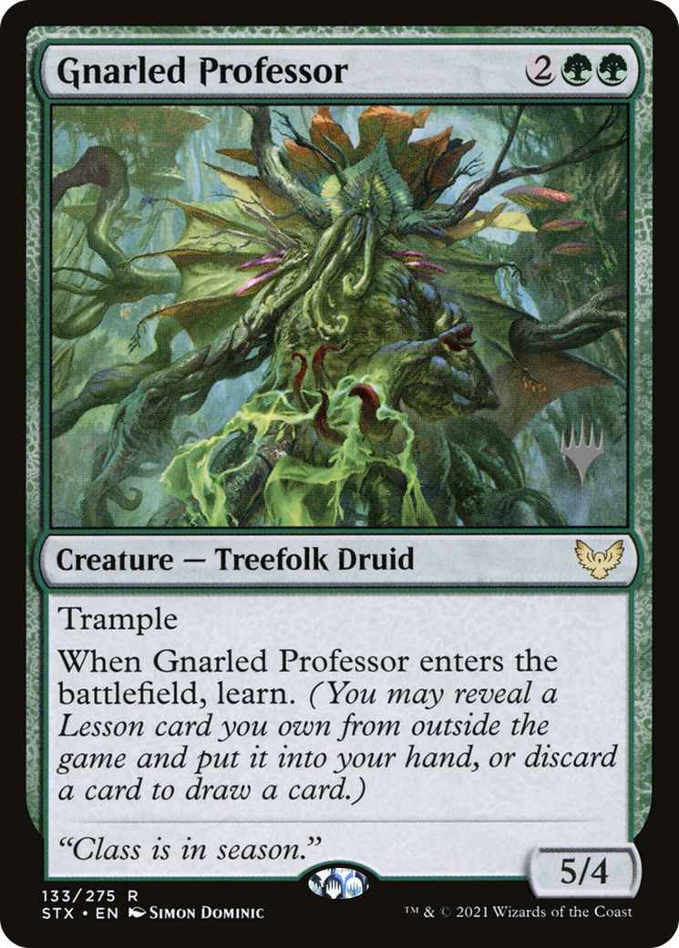 Gnarled Professor (Promo Pack) [Strixhaven: School of Mages Promos] | Silver Goblin