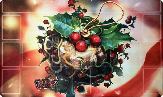 Flesh and Blood Playmat Holiday 2021 Cracked Bauble-Silver Goblin