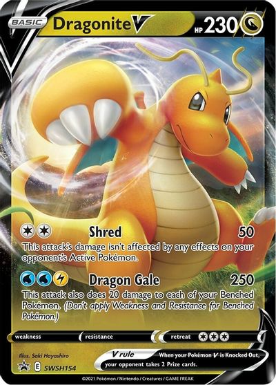 Dragonite V (SWSH154) [Sword & Shield: Black Star Promos] | Silver Goblin