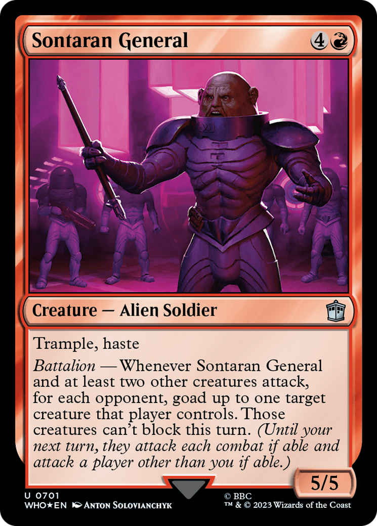 Sontaran General (Surge Foil) [Doctor Who] | Silver Goblin