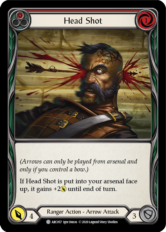 Head Shot (Red) [U-ARC057] (Arcane Rising Unlimited)  Unlimited Rainbow Foil | Silver Goblin